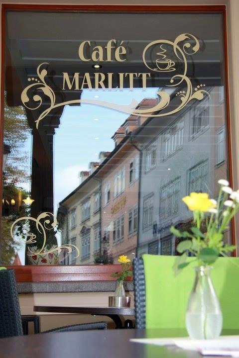 Cafe Marlitt Appartamento Arnstadt Esterno foto